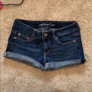 American Eagle stretch jean shorts